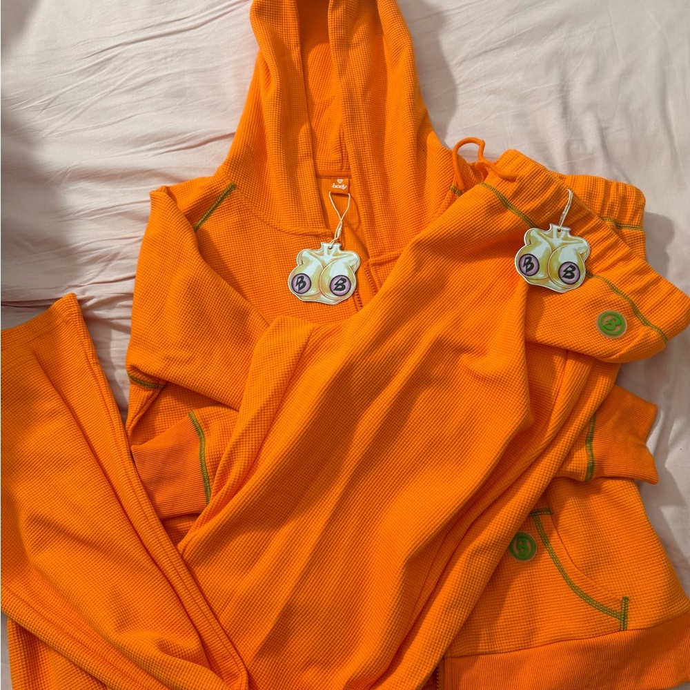 Body by Raven Tracy Orange Waffle Set Size 3X (RUNS SMALL)